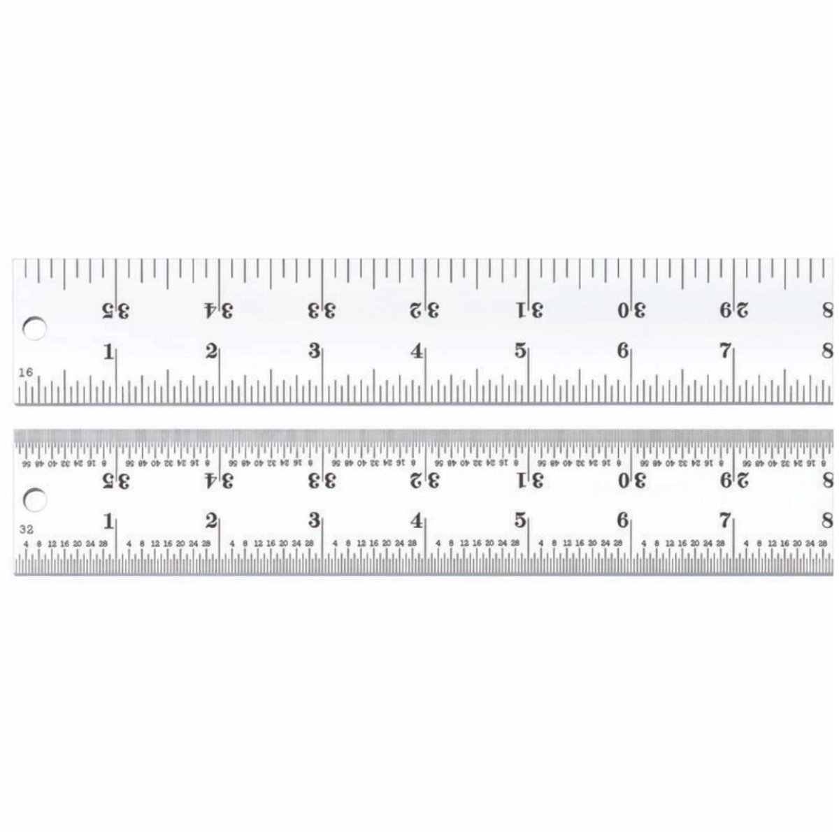 Gehard Stalen Liniaal 91.4 cm met 4R Duimschaal - Nauwkeurige Meetlat