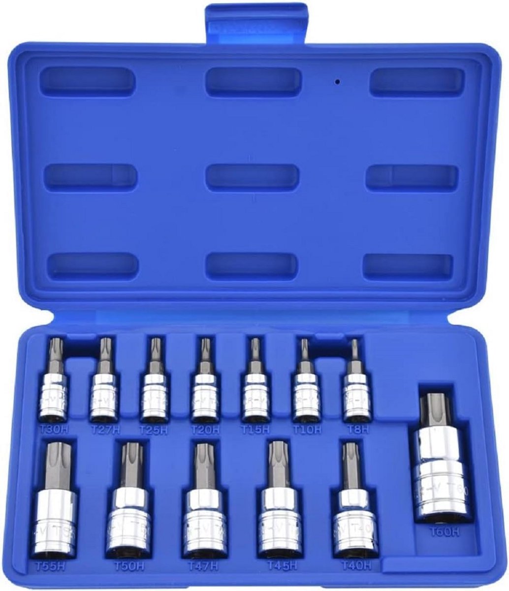 Veiligheids Torx Bit Socket Set 13-Delig S2 Staal