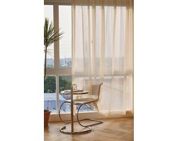 Luxe Voile Gordijn Goud Plisséband H 245 x B 300 cm Lichtdoorlatend