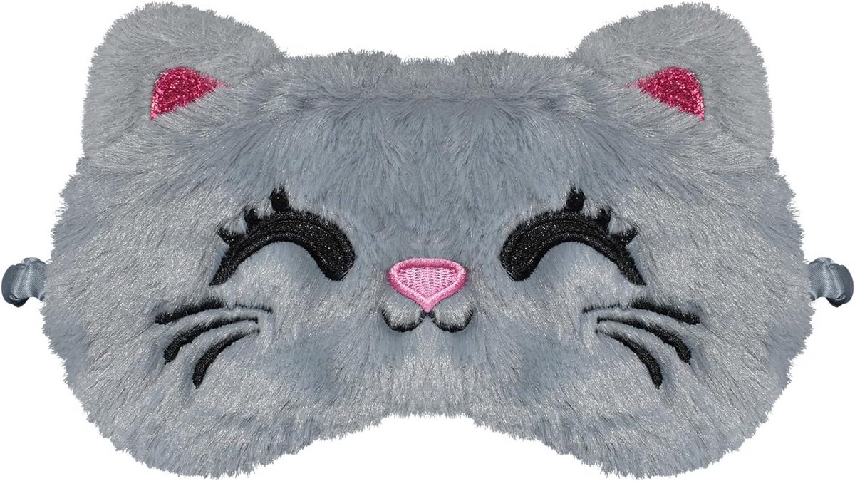 Schattig Slaapmasker Kat - Pluche Oogmasker voor Kinderen en Volwassenen