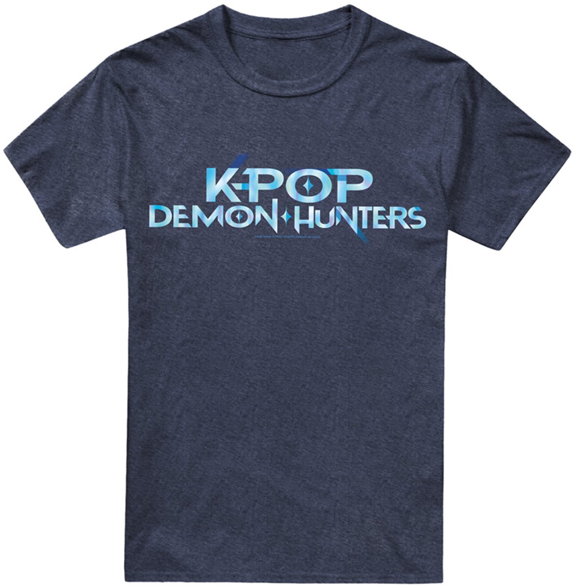 Kpop Demon Hunters Full Colour Logo Heren T-Shirt - Marineblauw - S