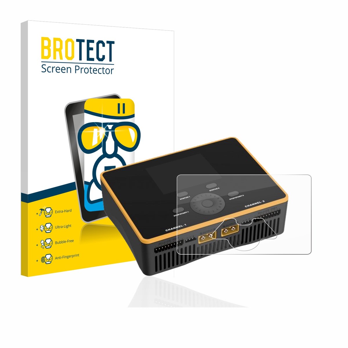 Screenprotector voor Junsi iCharger DX8 Duo Beschermglas transparant