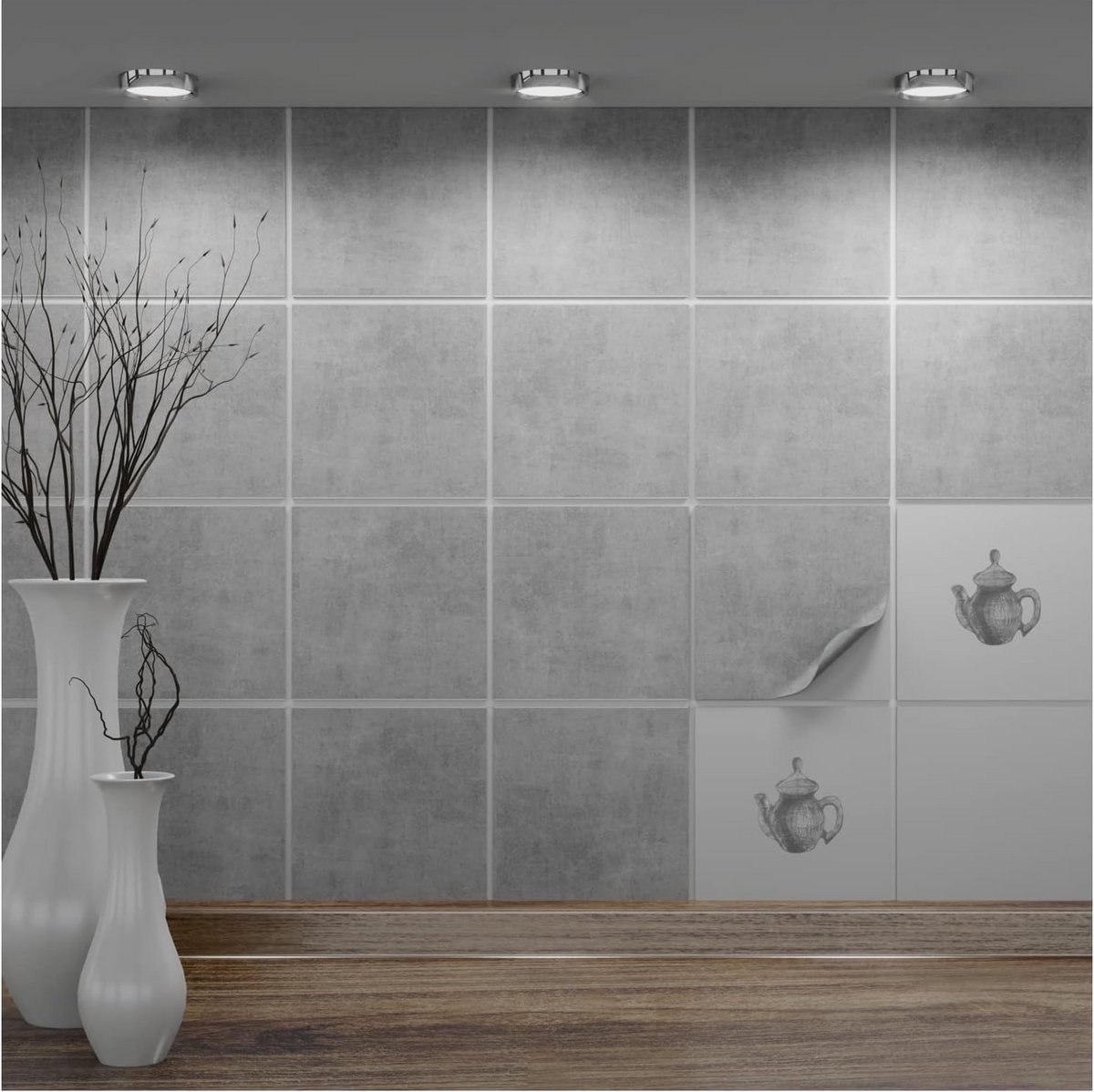 Zelfklevende Tegelstickers 15x15 cm voor Badkamer, Keuken en Toilet | Krasbestendig en Ver