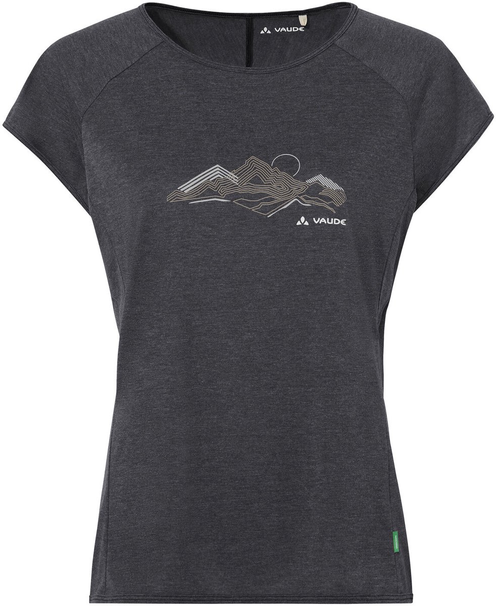 VAUDE Tekoa T-Shirt II Functioneel Shirt Dames Outdoor Sport T-shirtLosse pasvorm Zwart