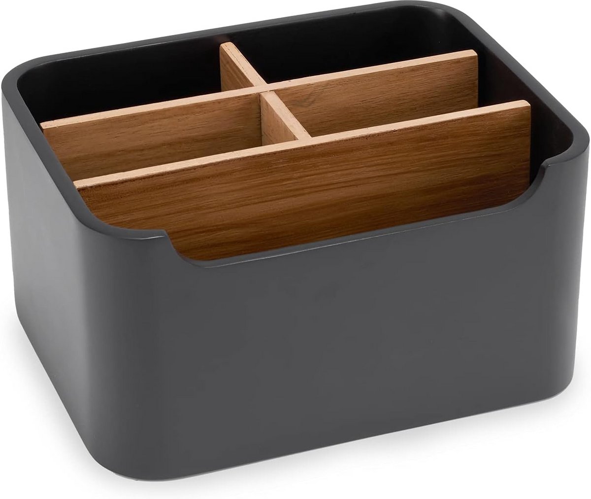 Multifunctionele Bureau Organizer voor Kantoor en Thuis – Hars Tafel Organizer met Vijf Compartimenten en Elegante Afwerking
