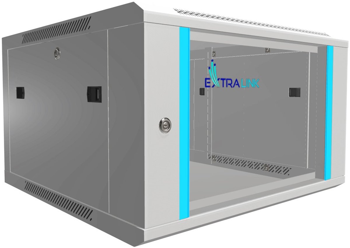 Extralink EX.8567 rack 6U Wandrek Grijs