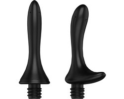 Nexus Intieme Douche Set - 260 ml - 2 Siliconen Tuitjes - 360 Graden Reiniging - Gebogen Top - Anaal en Vaginaal Gebruik - Knoeivrij - Prostaat Stimulatie