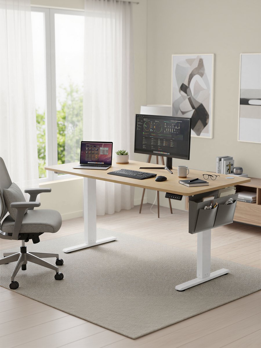SONGMICS SONGMICS Elektrisch Zit-Sta Bureau - afbeelding 3