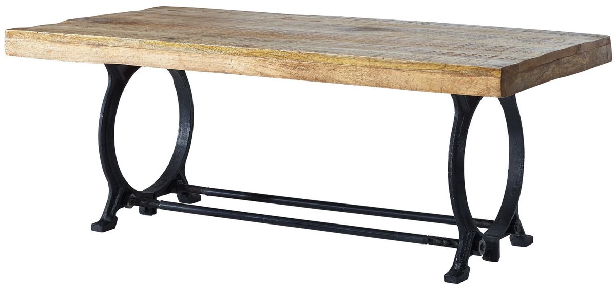 MASSIVMOEBEL24 .DE INDUSTRIAL #35 salontafel gelakt massief hout sloophout 120x60x45 cm (BxTxH) Bruin