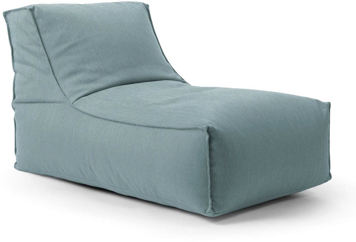 mokebo Outdoor Zitzak voor kinderen & volwassenen 'Der Sundowner', Bean Bag met vulling of vloerkussen voor indoor & outdoor, ook als ligkussen oder relaxstoel in Hemelgrijs
