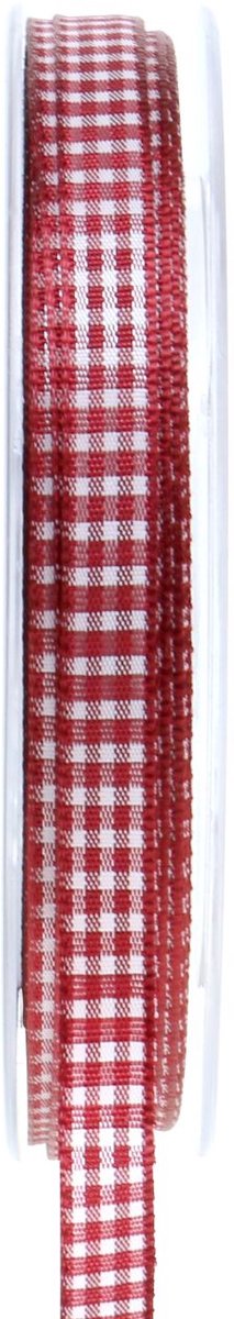 Cadeaulint Geruit Bordeaux 8mm 20m