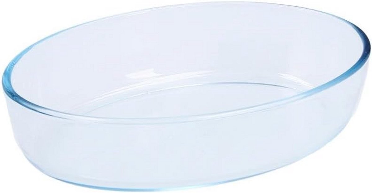 Ovale Ovenschaal van Hittebestendig Glas 26x18 cm
