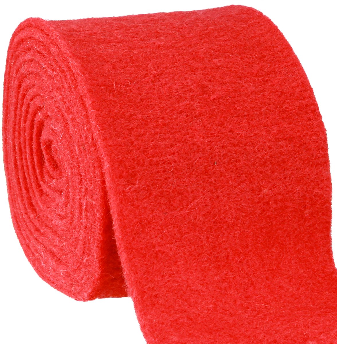 Vilt rood 5 m x 15 cm