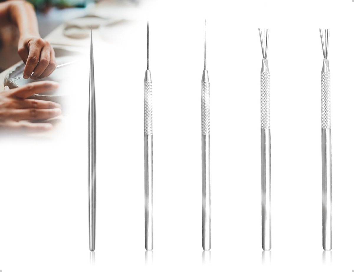 Keramische Gereedschapset - 5 Stuks voor Precisiewerk - Roestvrijstalen Accessoires