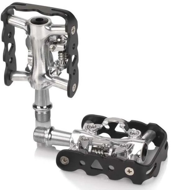 XLC Freestyle PD-S20 – Fietspedalen MTB – Klikbevestiging – 9/16" – Aluminium – Zwart