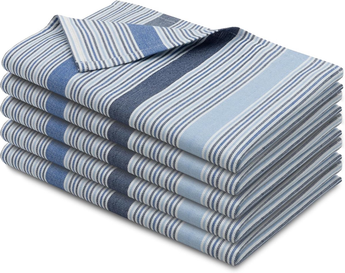 Set van 5 Katoenen Theedoeken 50x70 cm - Absorberend en Veelzijdig