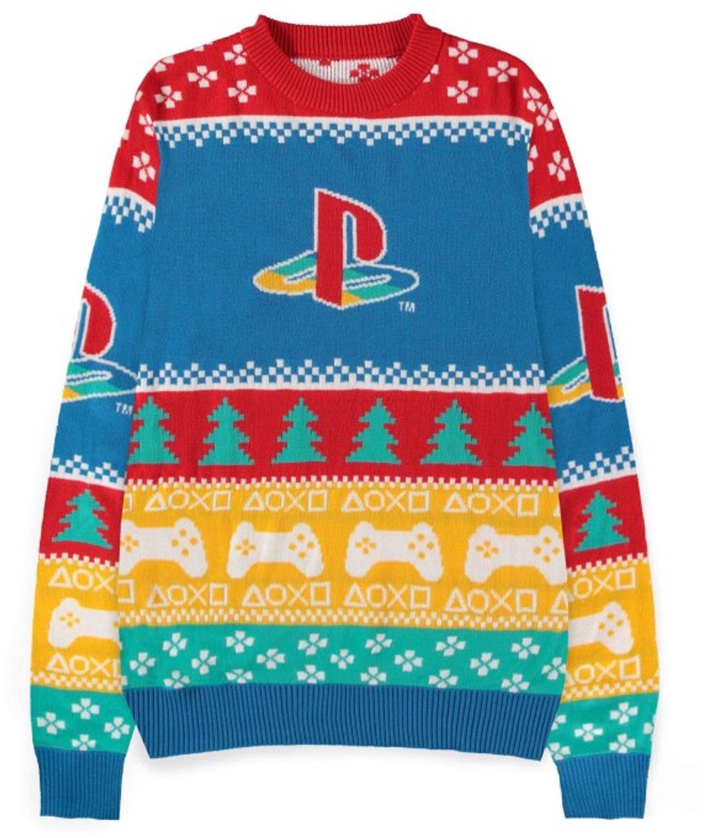 PlayStation - Logo Christmas Gebreide trui - XS - Multicolours
