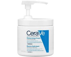 CeraVe Hydraterende Crème - voor Droge tot Zeer Droge Huid - Pompje - Met Hyaluronzuur en 3 Essentiële Ceramiden - 454g