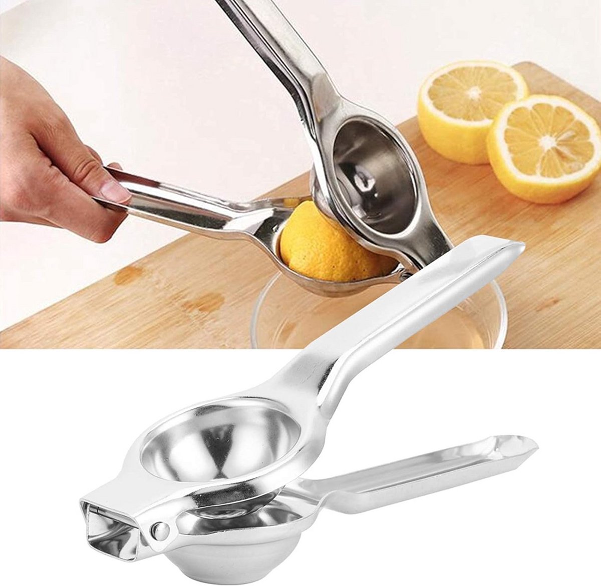 Handmatige Citruspers van Roestvrij Staal voor Sinaasappels, Citroenen en Grapefruit