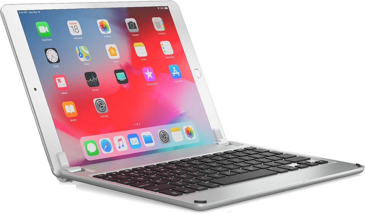 Aluminium Bluetooth Toetsenbord Layout QWERTZ voor iPad Pro 10.5 - iPad Air 3e Gen