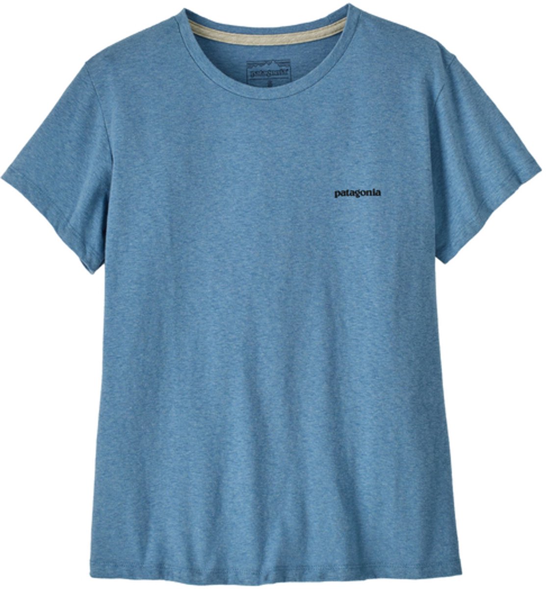 Patagonia P-6 Logo Responsibili Tee Dames Blauw