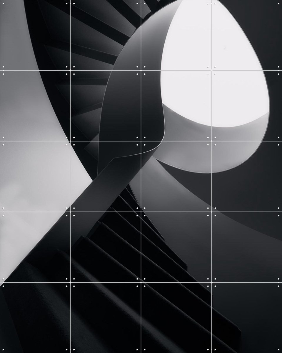 IXXI Round Lines, Olavo Azavedo & Various - 80 x 100 cm - Gratis ophangtool - Grote wanddecoratie en posters - Abstract, Geometrische Kunst