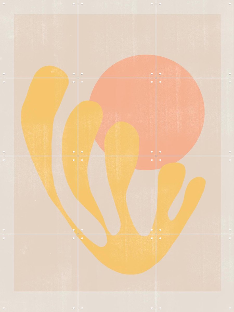 IXXI Modern Plant no. 2, The Miuus Studio & Various - 60 x 80 cm - Gratis ophangtool - Grote wanddecoratie en posters - Abstract, Minimalisme