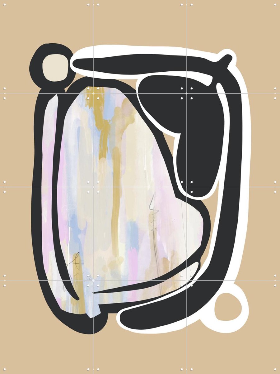 IXXI Loving Leaves I, Bohomadic Studio - 60 x 80 cm - Gratis ophangtool - Grote wanddecoratie en posters - Abstract, Illustraties,