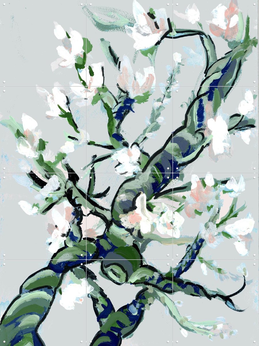 IXXI Almond Blossom I, Green Barn Studio & Van Gogh 21st Century - 60 x 80 cm - Gratis ophangtool - Grote wanddecoratie en posters - Impressionisme