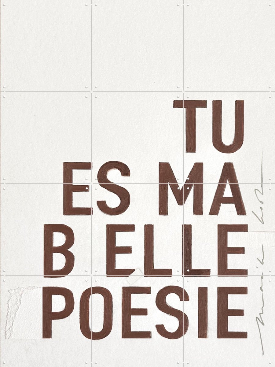 IXXI Poesie, Maaike Koster & My Deer Art Shop - 60 x 80 cm - Gratis ophangtool - Grote wanddecoratie en posters - Minimalisme, Grafisch Ontwerp