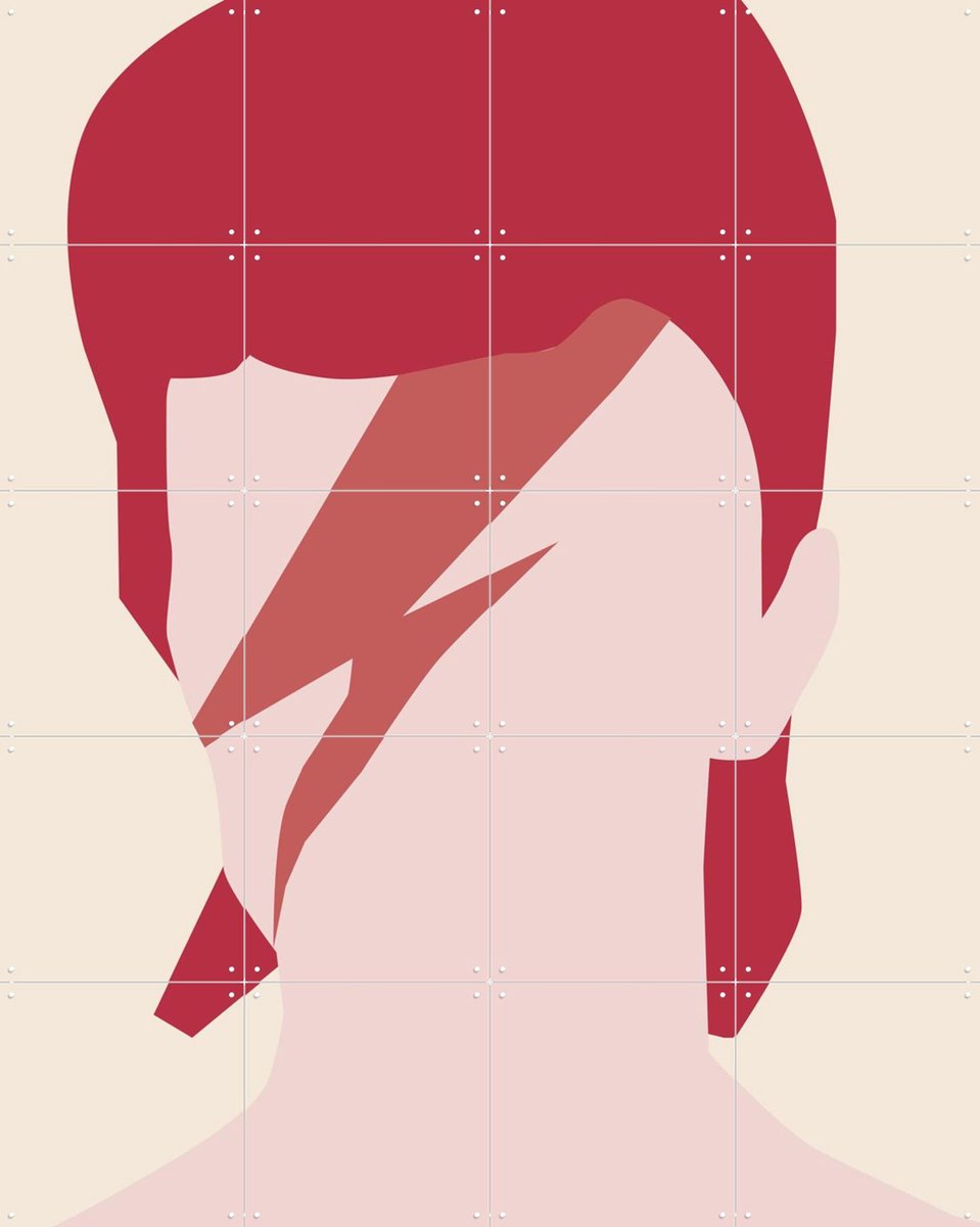 IXXI David, Helena Ravenne - 80 x 100 cm - Gratis ophangtool - Grote wanddecoratie en posters - Geometrische Kunst, Minimalisme, Illustraties