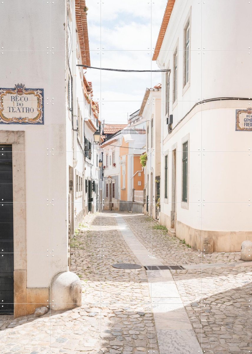 IXXI Streets of Cascais, Henrike Schenk - 100 x 140 cm - Gratis ophangtool - Grote wanddecoratie en posters - Fotografie, Architectuur