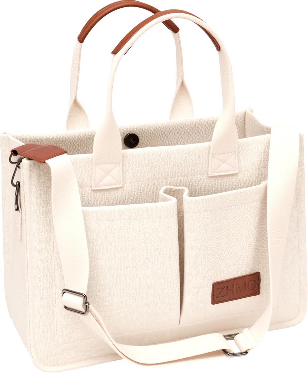 Grote Canvas Tote Tas met Schouderband voor Dames