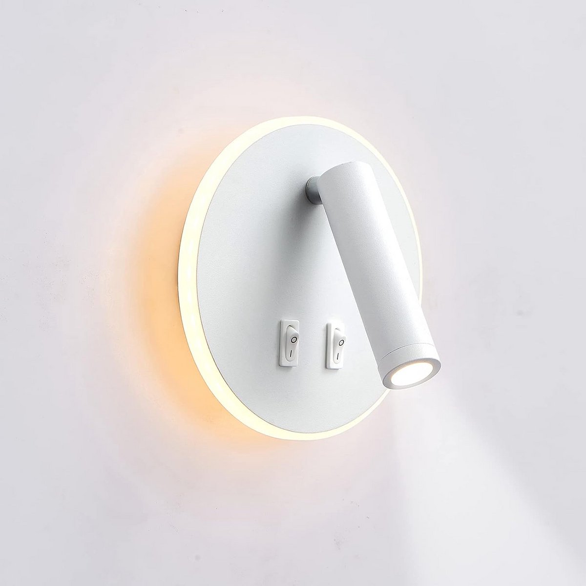 Verstelbare LED Wandlamp 12W met 3W Leeslamp 3000K Warm Licht