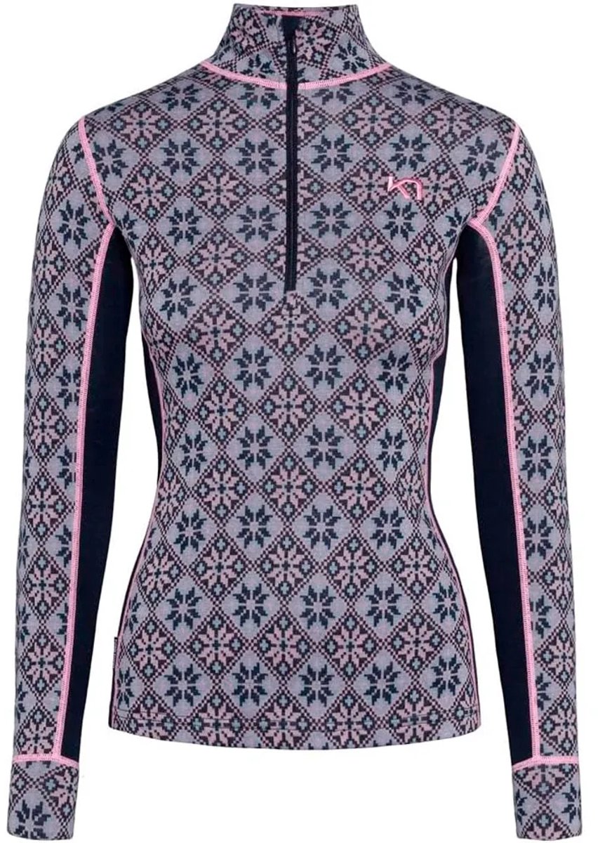 Kari Traa Rose Lange Mouwen Basislaag Blauw,Paars M Vrouw