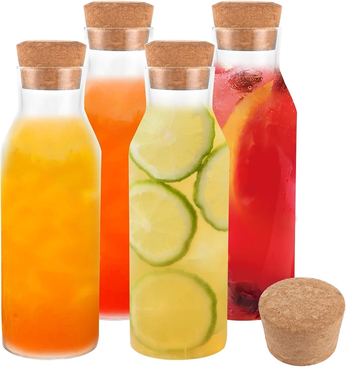 Glazen Waterkaraf - Drankdispenser Karaf - Dranken Serveren - Met Kurkdeksel - 12 Liter Inhoud