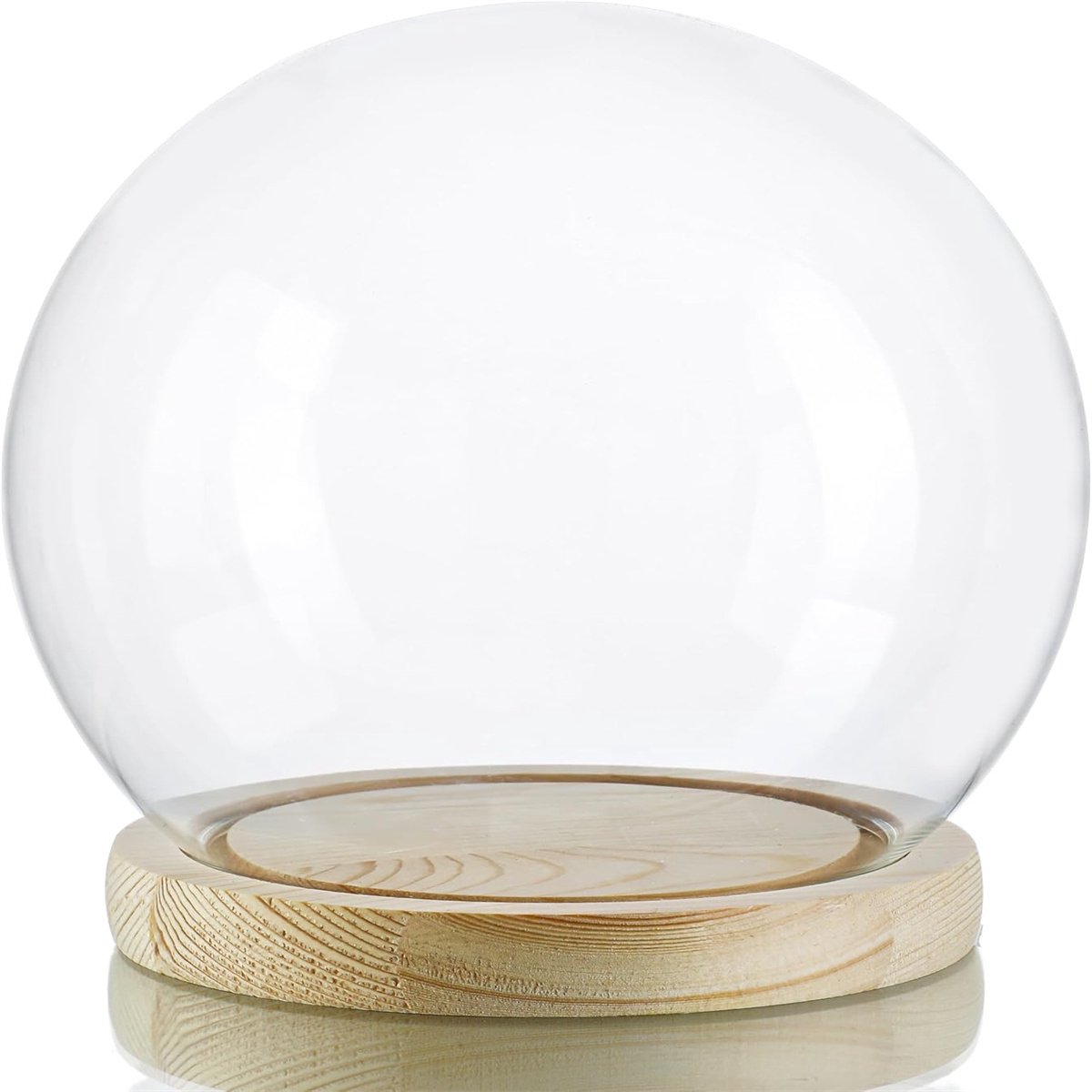 QTTVBTNA -Bolvormige vitrine, Kleine vitrine voor beeldjes, Ronde glazen vitrine, decoratieve glazen vitrine met verlichting, voor botanische souvenirs en verzamelobjecten (10cm)
