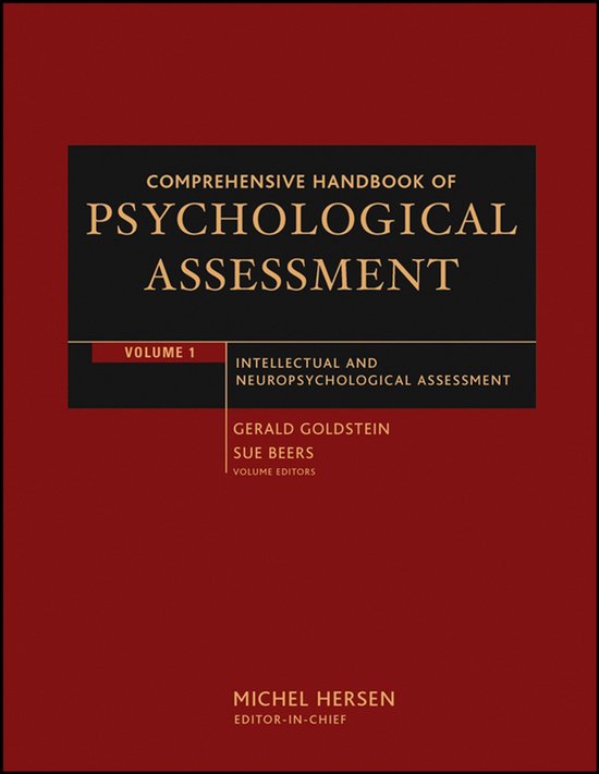Comprehensive Handbook Of Psychological Assessment - cover