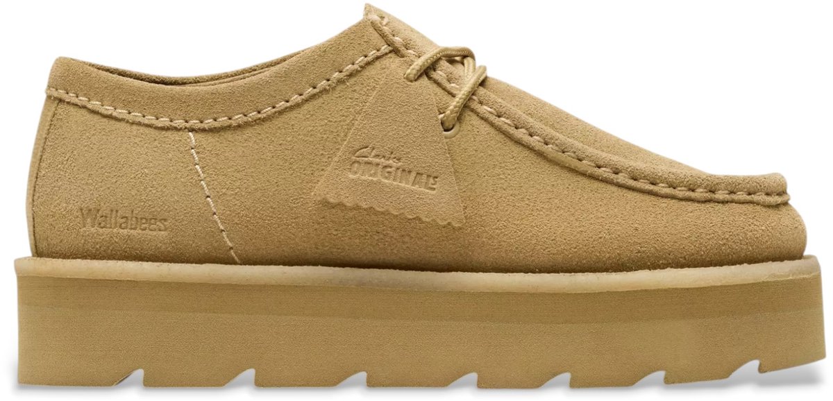 Clarks Beige Saltway grens suède loafers