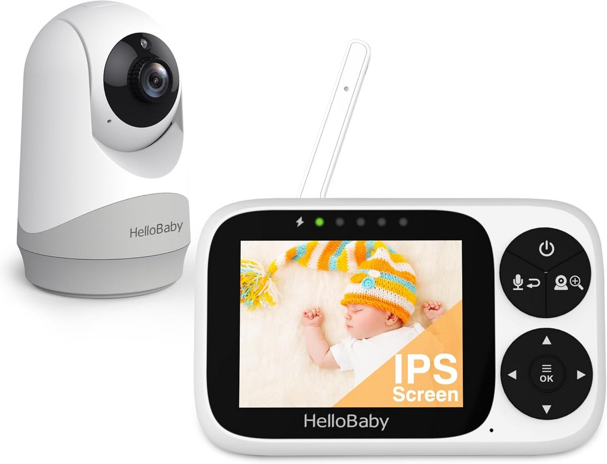 Babyfoon Met Camera - Video Monitor - Baby Bewaking - 2-Weg Communicatie - 32 Inch Scherm