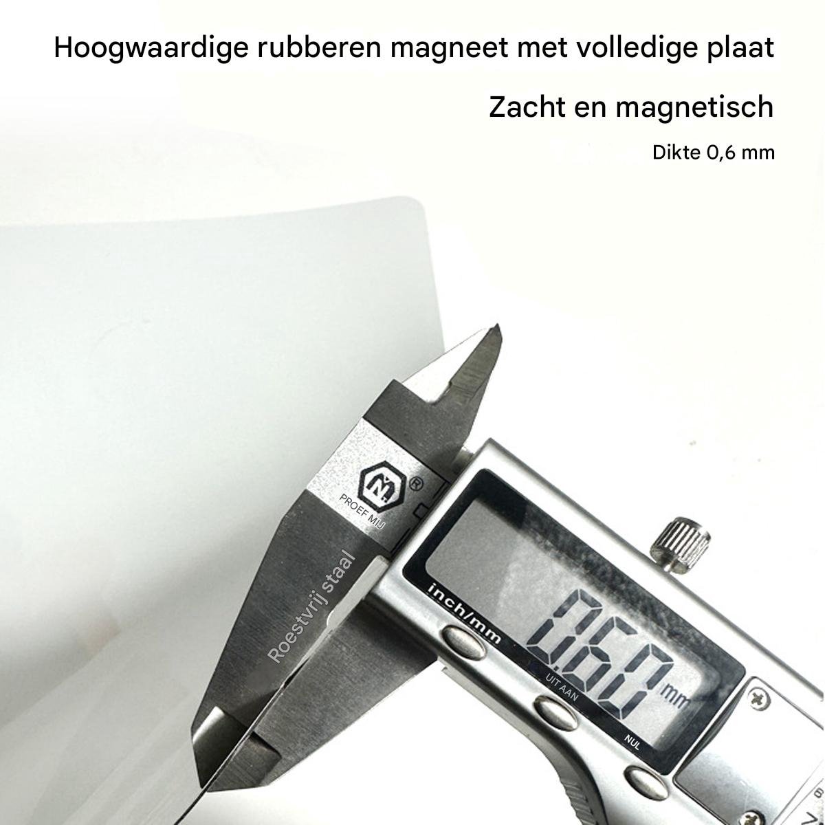 TuseRxln Magnetisch memo bord – Voor koelkast – Herbruikbare boodschappenlijst – 1 stuk – Wit thumbnail 5