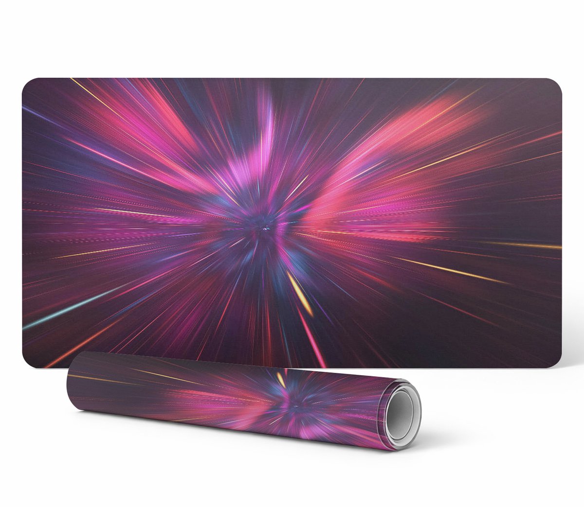 Antislip gamingmuismat met ruimteflitsen, 120x60 cm