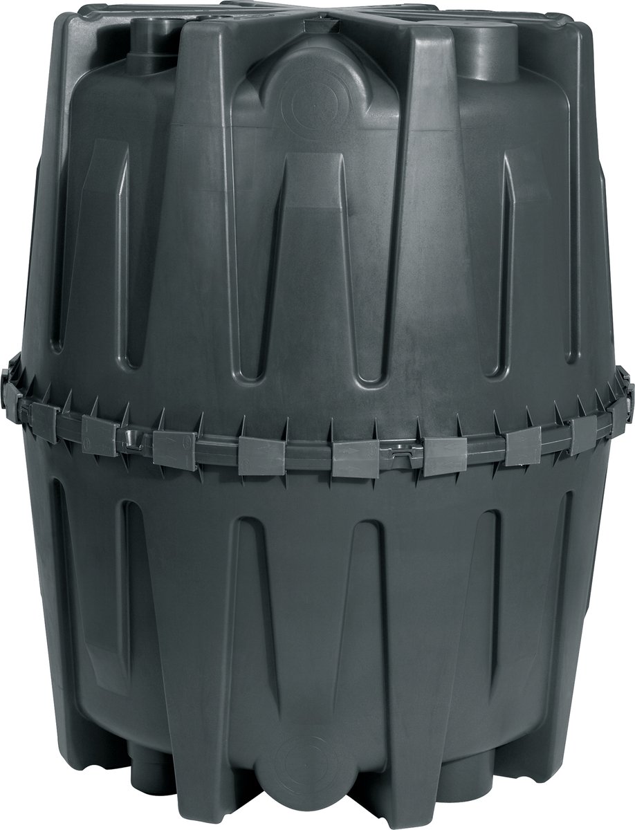 GARANTIA HERKULES verzamelput 1600 L zwart, incl. steunbuis en DIBt-goedkeuring