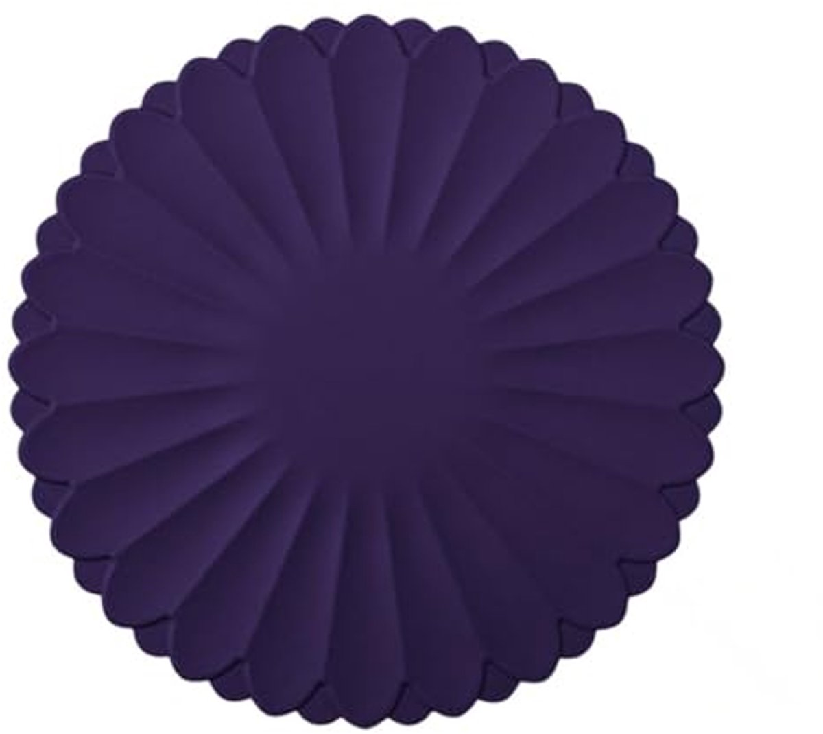 Hittebestendige siliconen onderzetters – Antislip pannenlappen voor aanrecht en eettafel, herbruikbare kookplaatafdekking (Paars; Diameter: 30 cm)