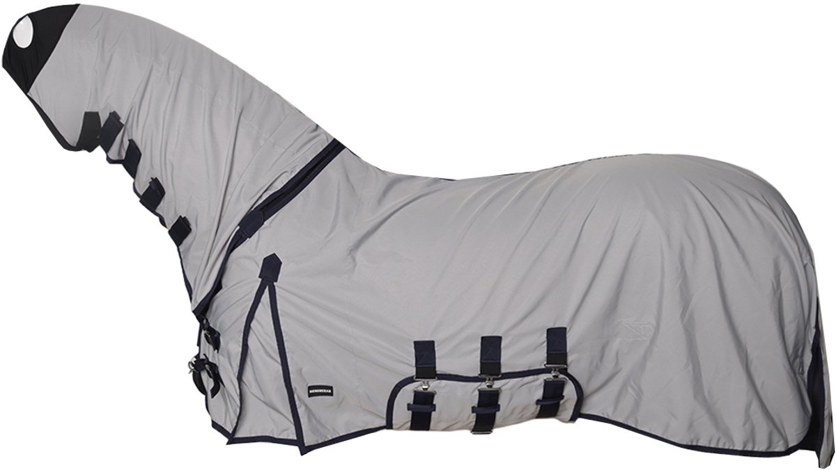 Horsegear Eczeemdeken Horsegear Hgextreme Hoody Full Neck Pony Grijs - 115/155