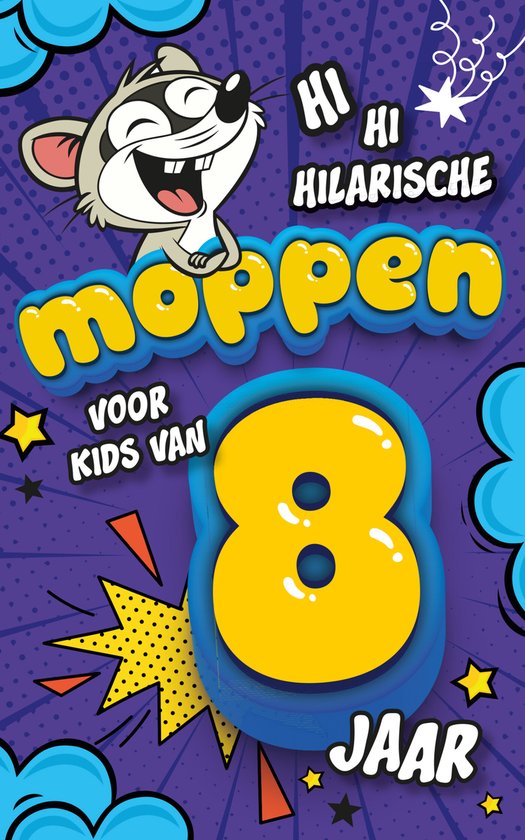Hilarische moppen voor kids van 8 jaar - cover