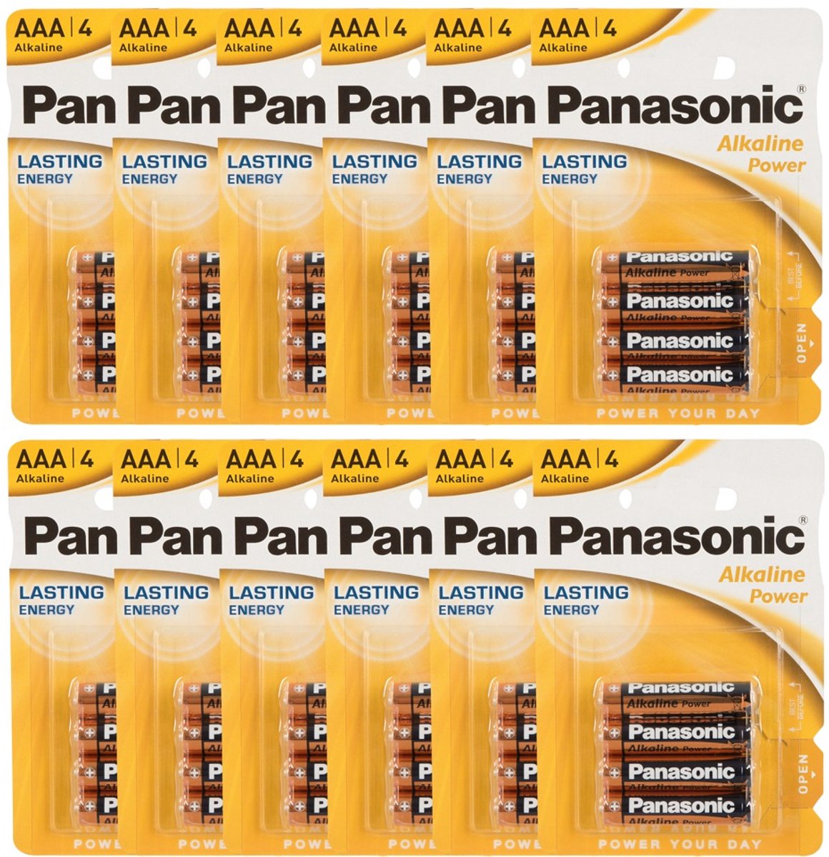 Batterij Panasonic AAA 12x4