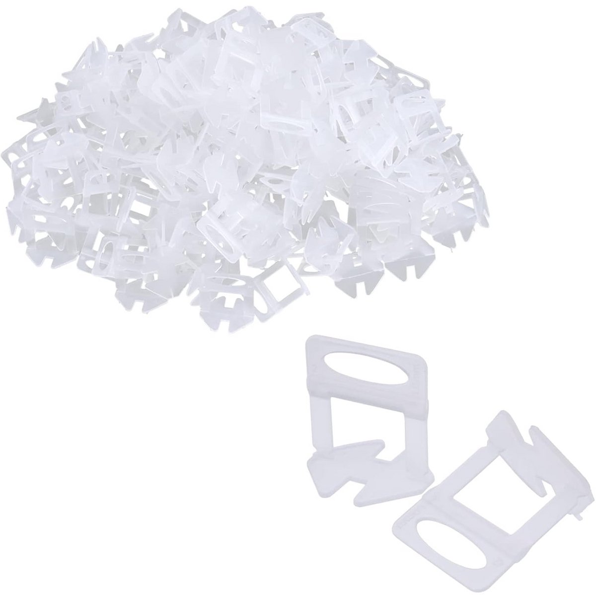 Tegel Egaliseer Clips 1mm - 200 Stuks voor Vloertegels en Muurtegels