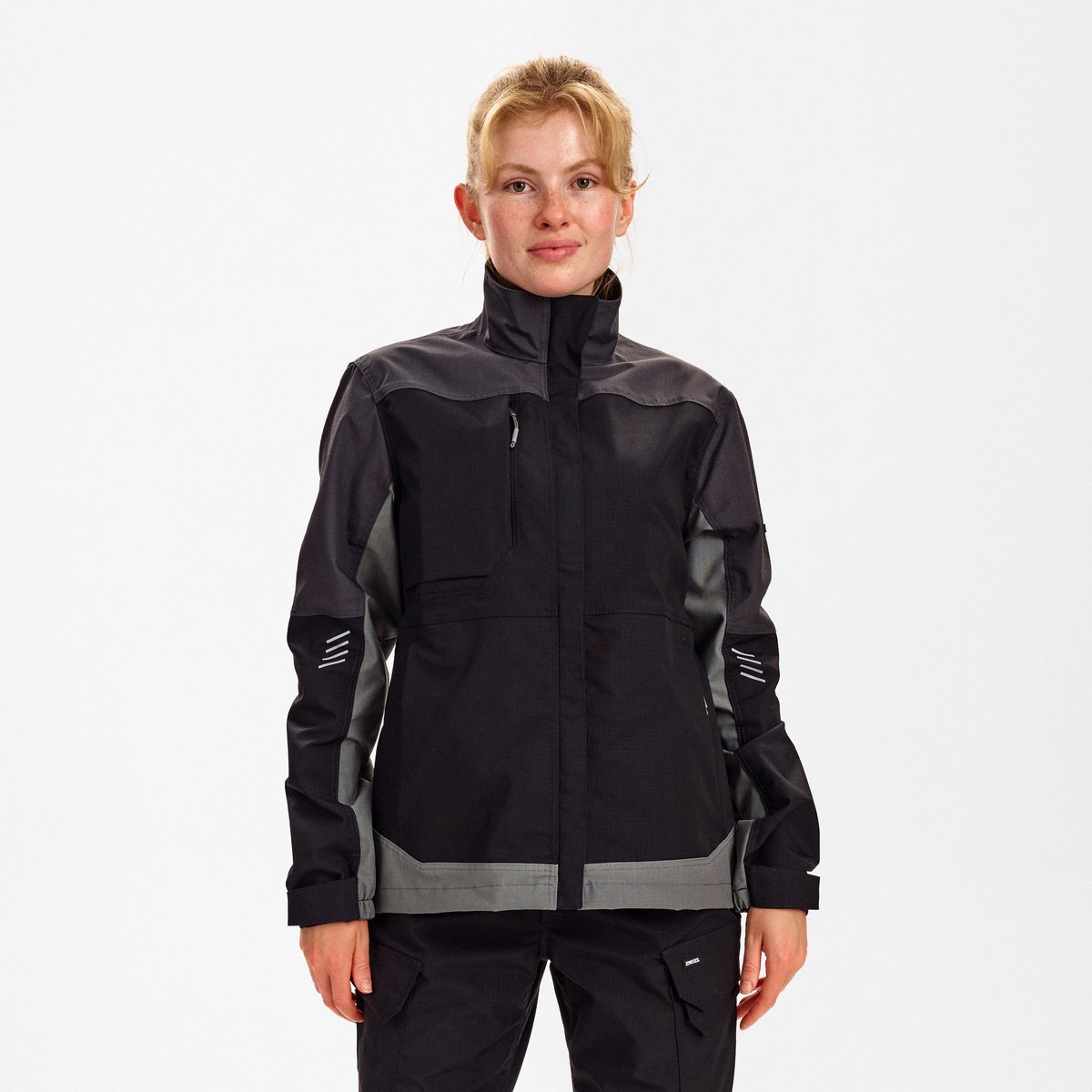 Engel Entire werkjack met 2-weg stretch voor dames 1333-144 - Black / Anthracite Grey - XS