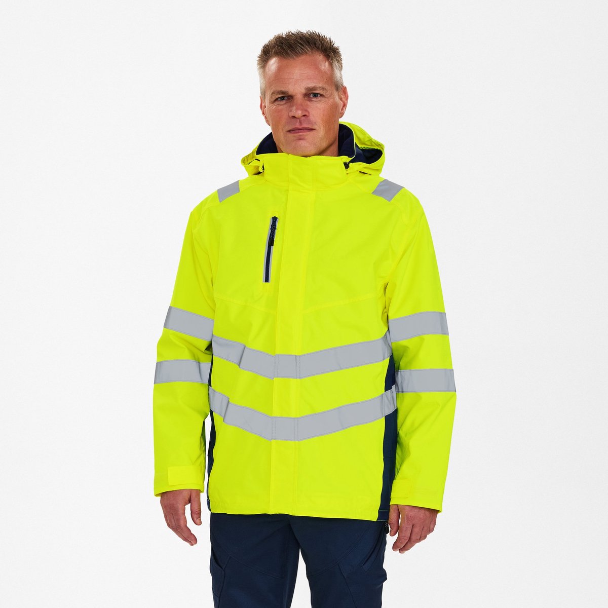 Engel Safety parka shelljack 1145-930 - Hi-vis Yellow / Blue Ink - 3XL
